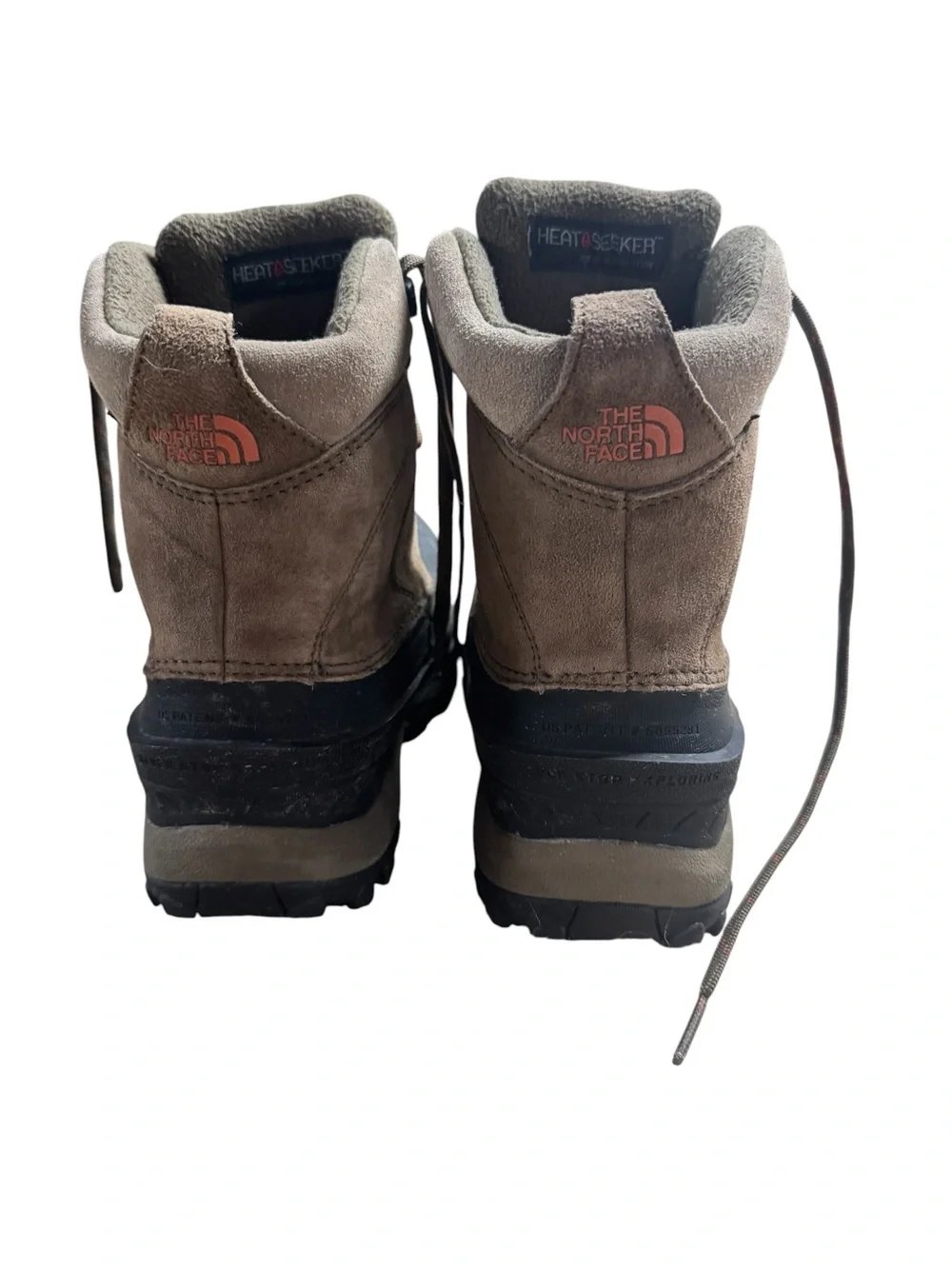 North Face Mens size 8 heat seeker boots Insulated Lace-Up Winter brown black
